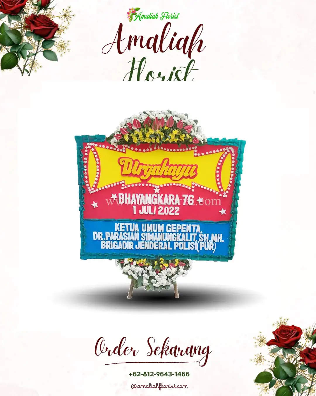 Papan Bunga HUT Ulang Tahun Rimbo Tengah